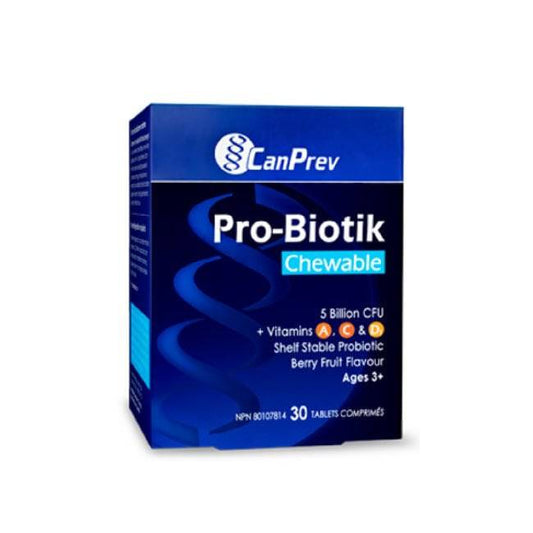CanPrev Pro Biotik Chewable + Vitamin A ,C & D Berry Flavour 30 Tablets