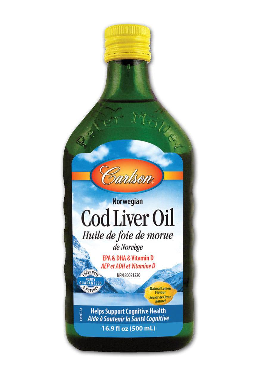 Carlson Norwegian Cod Liver Oil Liquid - YesWellness.com