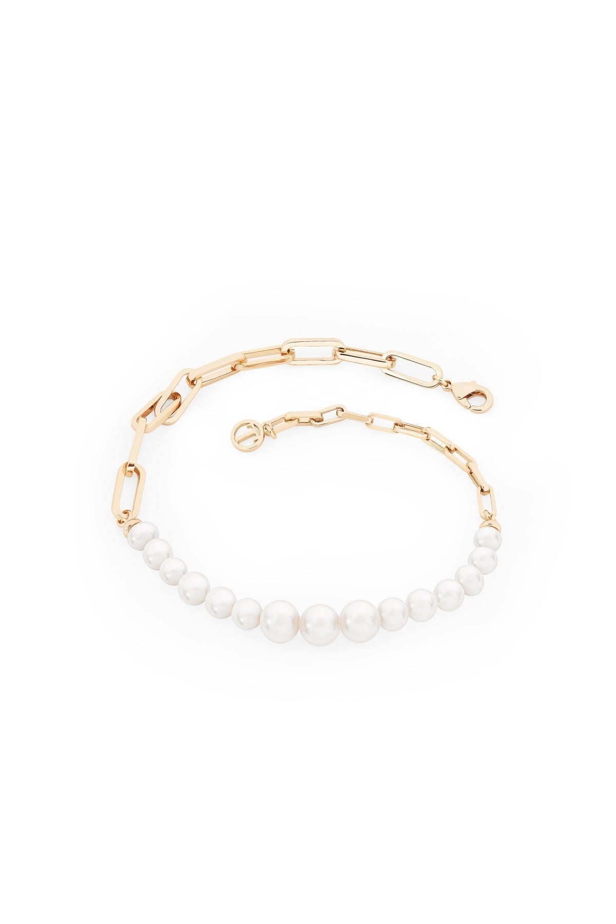 Pearl & Chain Link Bracelet