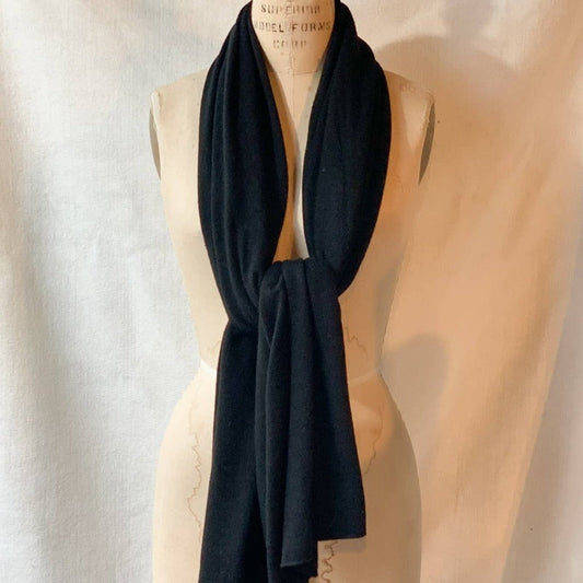 Dolma Black Cashmere Scarf Wrap