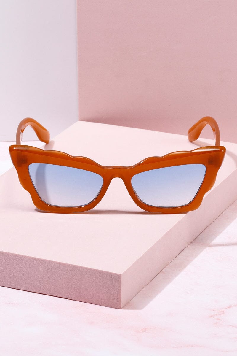 Endless Waves Cateye Frame Sunglasses Sunglasses mure + grand Brown/Blue