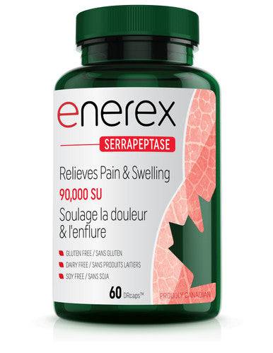 Enerex Serrapeptase 120,000 SU 60 Capsules - YesWellness.com