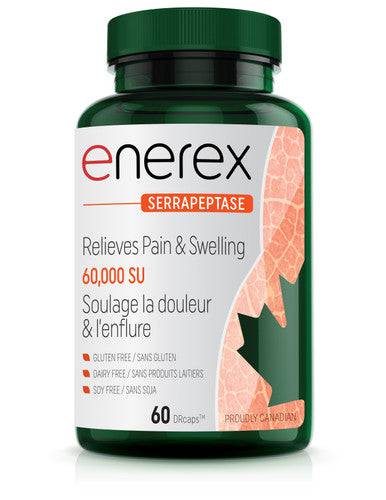 Enerex Serrapeptase 60,000 SU 60 DRcaps - YesWellness.com