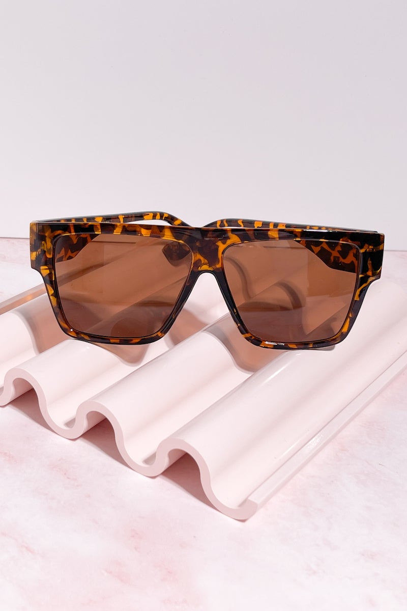 Fete Square Frame Sunglasses Sunglasses Mulberry & Grand Tortoise