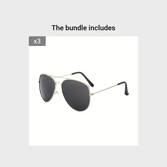 Top Bar Aviator Fashion Sunglasses For Women's Men Vintage Thin Metal Temple Glasses Casual Outdoor Eyewear For Travel