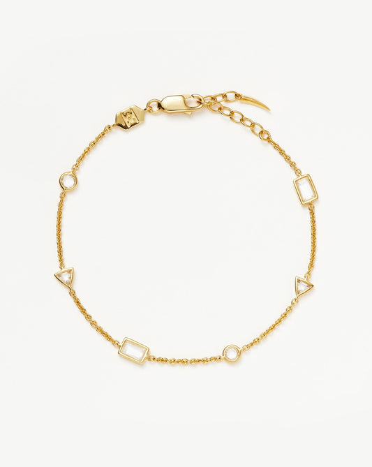 Floating Stone Charm Bracelet