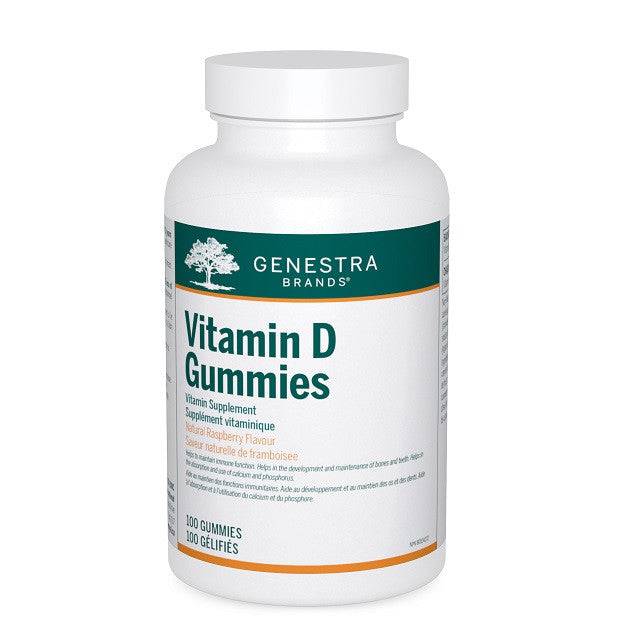 Genestra Vitamin D Gummies - Natural Raspberry Flavour 100 Gummies