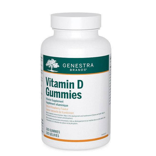 Genestra Vitamin D Gummies - Natural Raspberry Flavour 100 Gummies