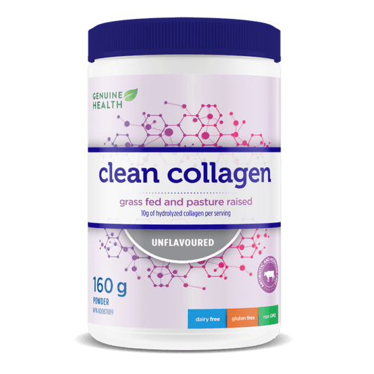 Genuine Health Clean Collagen Bovine - Unflavoured - YesWellness.com