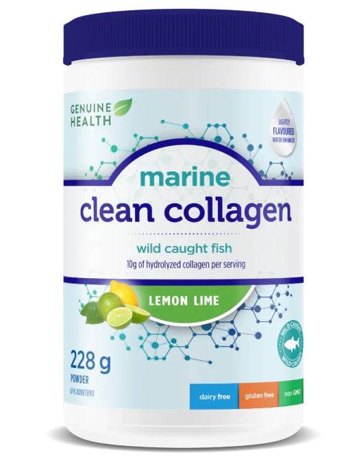 Genuine Health Marine Clean Collagen Wild Caught Fish - Lemon Lime 228g