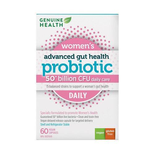 Genuine Health Women's Advanced Gut Health Probiotic 50 Billion CFU 60 Capsules