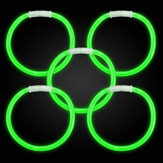10 Inch Glow Stick Bracelets Green
