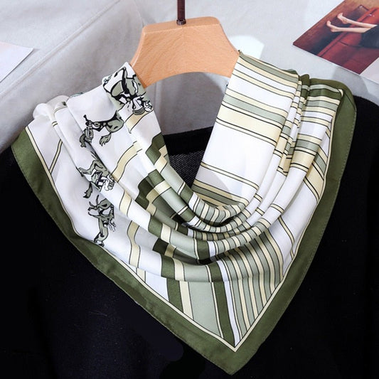 Horse Print Silk Scarf-Furbaby Friends Gifts