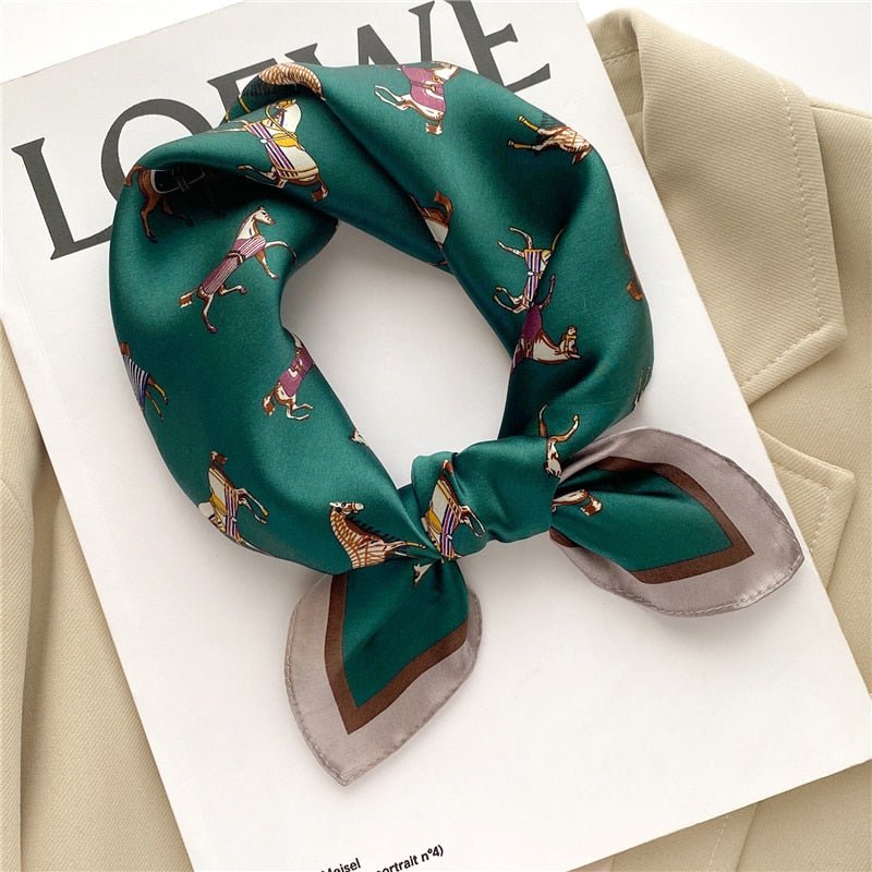 Horse Print Silk Scarves-Furbaby Friends Gifts