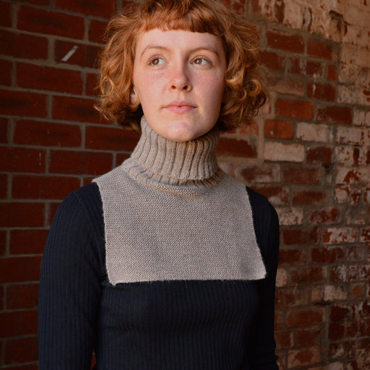 Turtle Neck & Chest Warmer in Baby Alpaca (4y-Adult)