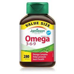 Jamieson Omega 3-6-9 Value Size 280 Softgels