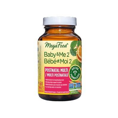 MegaFood Baby and Me 2 Postnatal Multivitamin - YesWellness.com