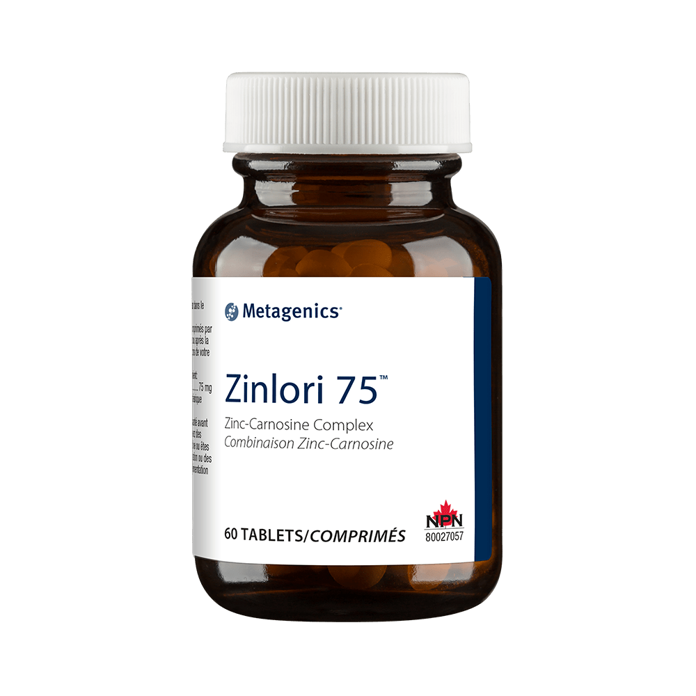 Metagenics Zinlori 75 - Zinc-Carnosine Complex 60 Tablets
