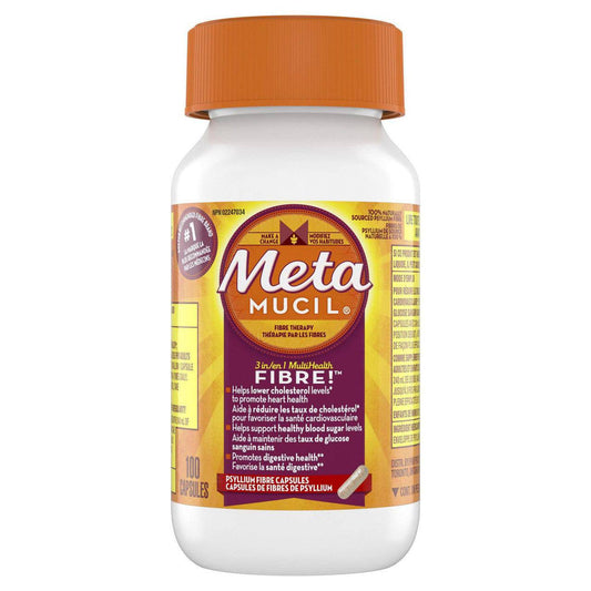 Metamucil 3 in 1 MultiHealth Fibre Capsules - YesWellness.com