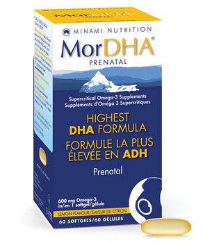 Minami Nutrition MorDHA Prenatal Lemon 60 Softgels