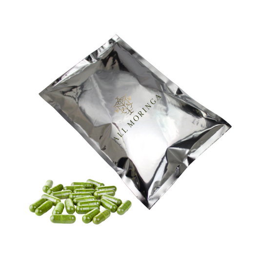 Moringa leaf Powder Capsules Refill Pack – Reduce Waste and Save Money!