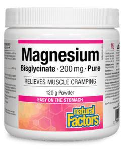 Natural Factors Magnesium Bisglycinate Pure 200mg 120g Powder