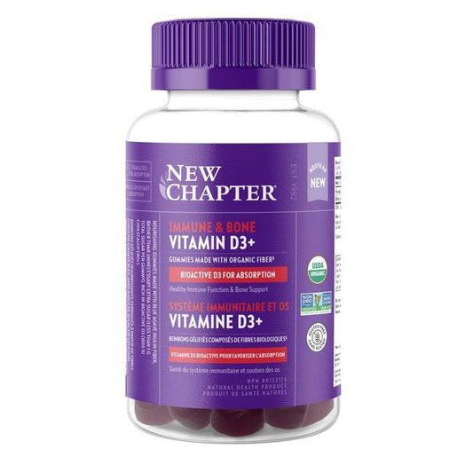 New Chapter Immune & Bone Vitamin D3+ 60 Gummies