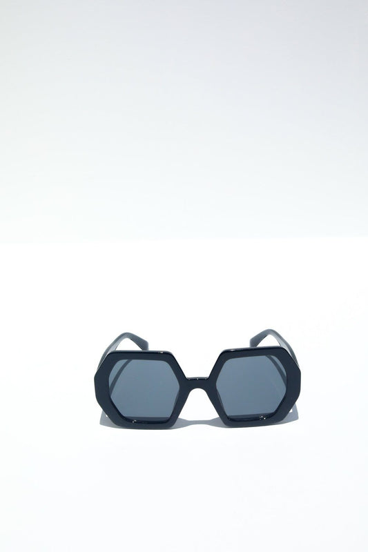 Octagon Chunky Sunglasses Sunglasses Mulberry & Grand Black