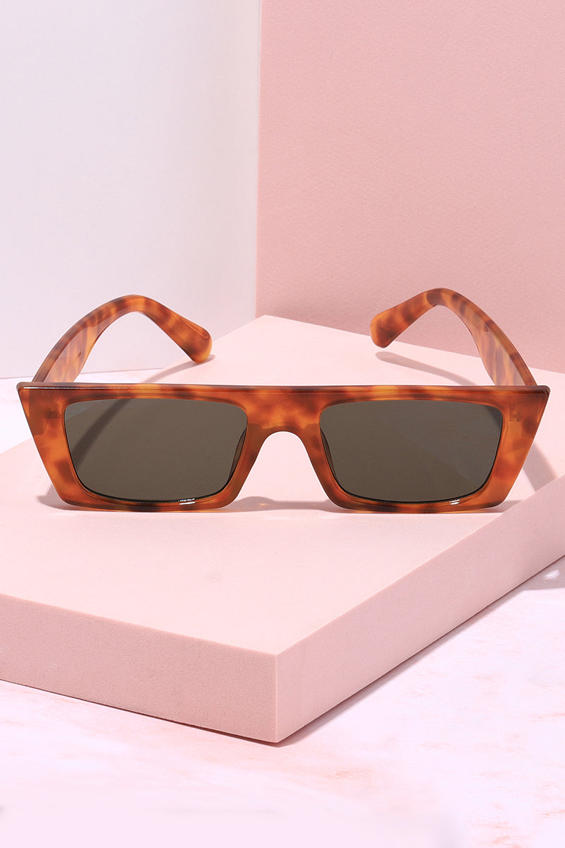 On the Road Slim Frame Sunglasses Sunglasses Mure + Grand Light Brown Tortoise/Green