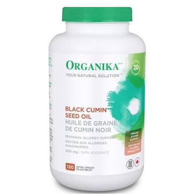 Organika Black Cumin Seed Oil 500mg - YesWellness.com