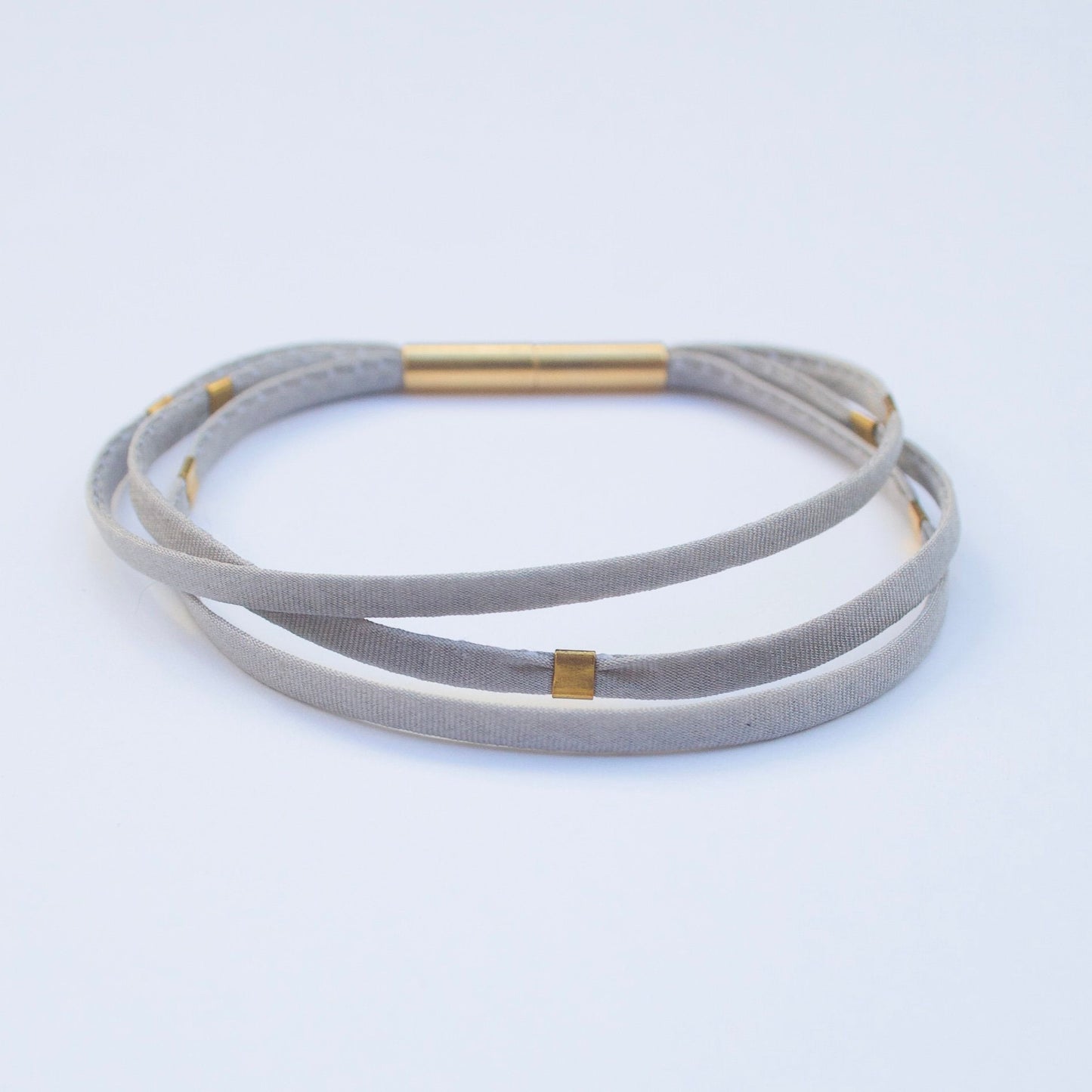 Petite Gilded Strand Bracelet Bracelets Stella Fluorescent Gray