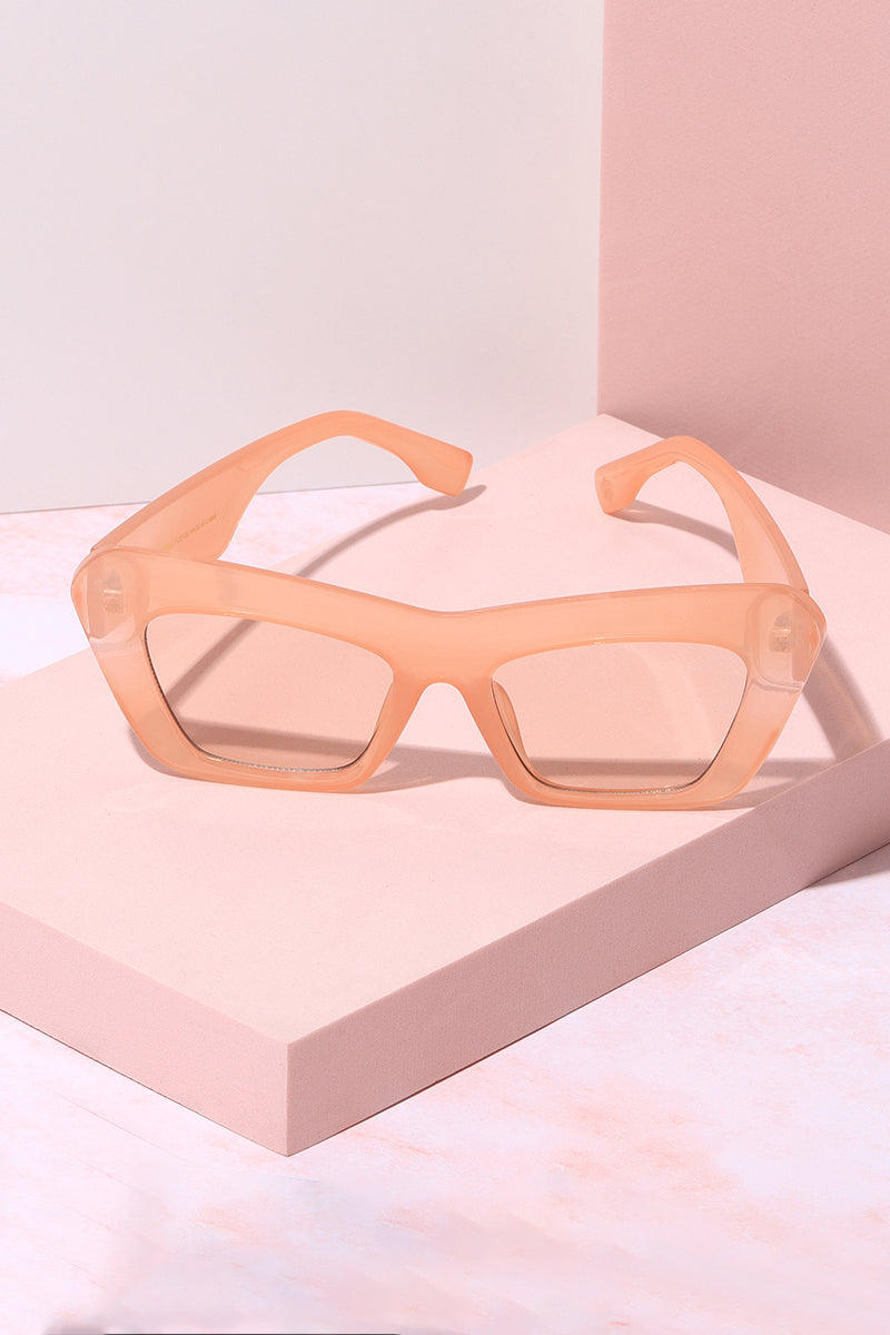 Playa Cat Eye Frame Sunglasses Sunglasses Mure + Grand Blush
