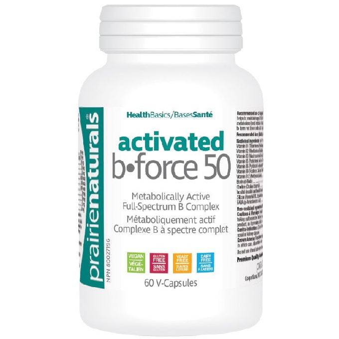 Prairie Naturals Activated B Force 60 Vegetable Capsules