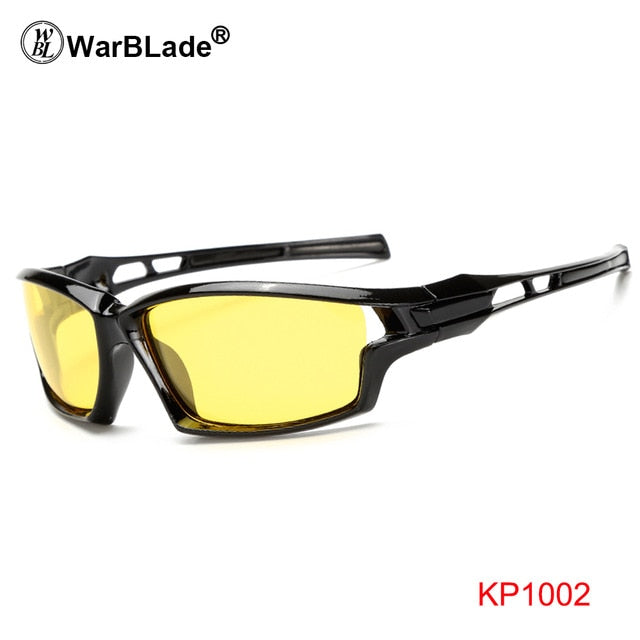 Men's Sunglasses Yellow Lens Anti-Glare Driving Polarized C Night Vision Sunglasses Warblade 1002