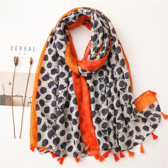 Bohemian Cashew Printed Silk Scarves