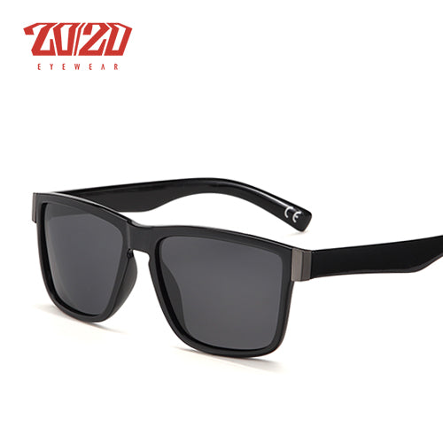 20/20 Men's Classic Polarized Driving Sunglasses Black Pl278 Sunglasses 20/20 C01 Black Smoke