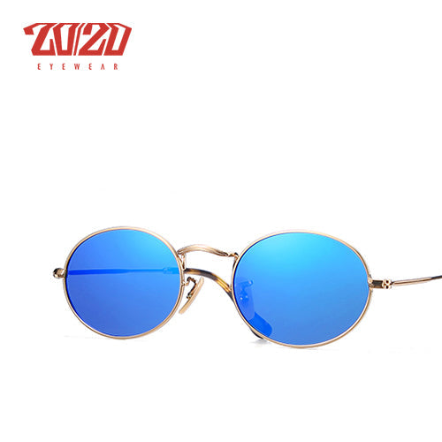20/20 Polarized Oval Driving Sunglasses For Men & Women C030 Sunglasses 20/20 C03 Gold Blue