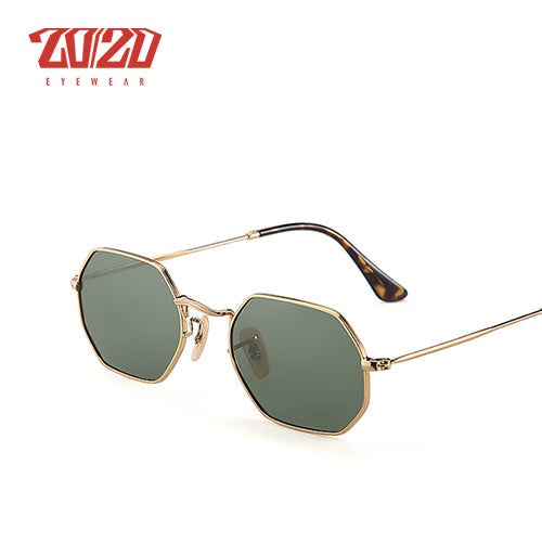 20/20 Brand Classic Polarized Men Sunglasses Women Unisex Metal Driving 17004 Sunglasses 20/20 C01 Gold G15