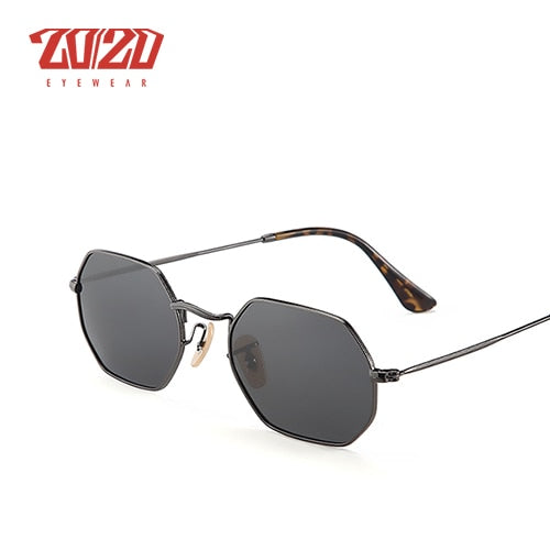 20/20 Brand Classic Polarized Men Sunglasses Women Unisex Metal Driving 17004 Sunglasses 20/20 C02 Gun Smoke