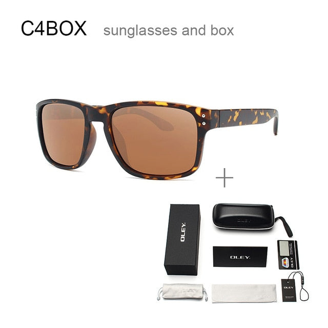 Oley Classic Polarized Sunglasses Men Glasses Driving Coating Black Frame Fishing Driving Y8133 Sunglasses Oley Y8133 C4BOX