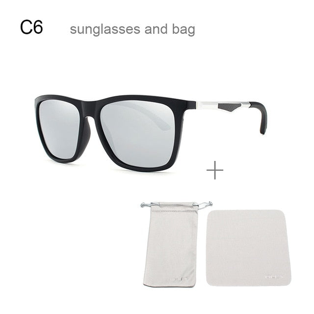 Oley Classic Aluminum Magnesium Tr90 Polarized Sunglasses Men Black Hd Color Film Anti-Uv Ya425 Sunglasses Oley YA425 C6