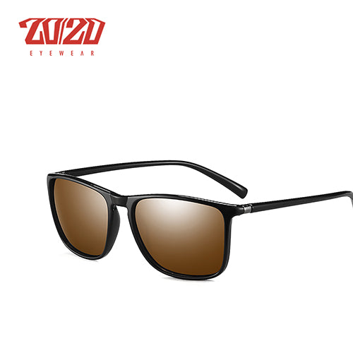 20/20 Brand Classic Polarized Sunglasses Men Driving Tr90 Frame Tr138 Sunglasses 20/20 C03 Brown