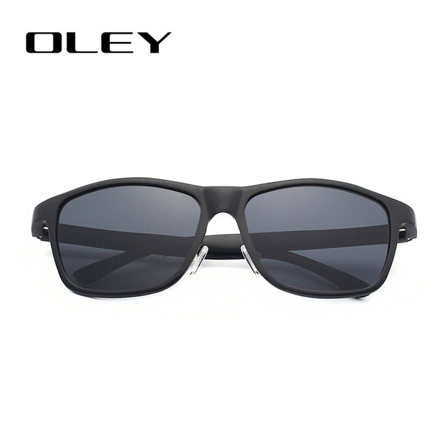Oley Brand Men's Polarized Sunglasses Business Classic Full Frame Aluminum Magnesium Y0934 Sunglasses Oley Y0934 C1BOX