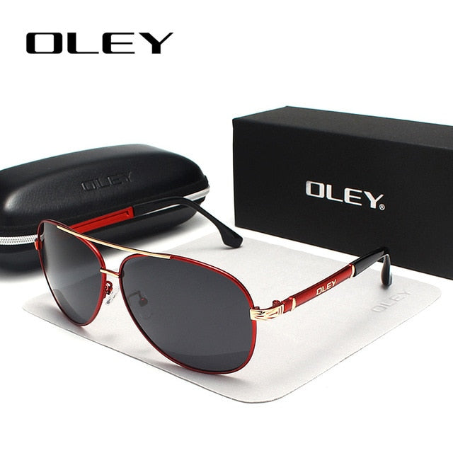 Oley Brand Sunglasses Men Polarized Classic Pilot Fishing Driving Y7005 Sunglasses Oley Y7005 C4BOX
