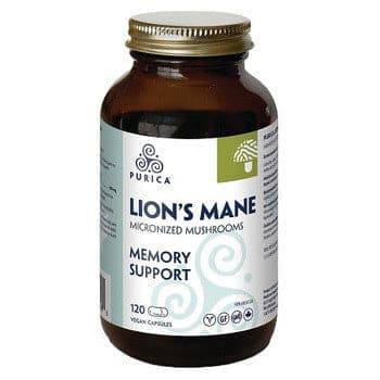 Purica Lion's Mane Micronized Mushrooms - Memory Support Vegan Caps