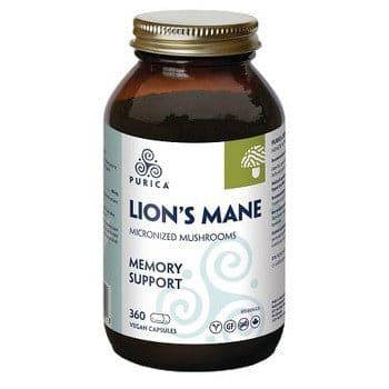 Purica Lion's Mane Micronized Mushrooms - Memory Support Vegan Caps