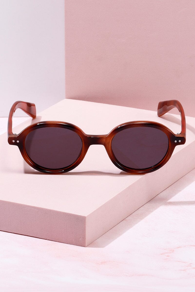 Sardinia Round Frame Sunglasses Sunglasses mure + grand Tortoise/Black