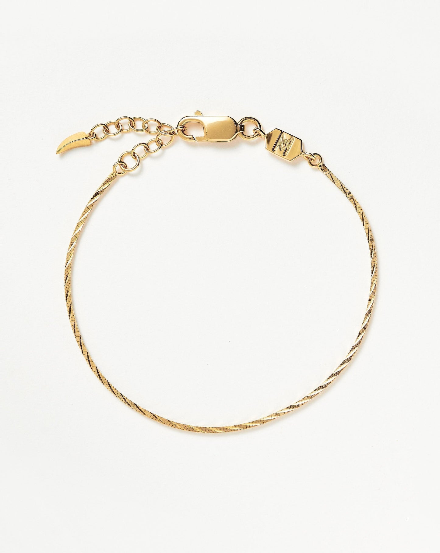 Savi Asymmetric Square Snake Chain Bracelet