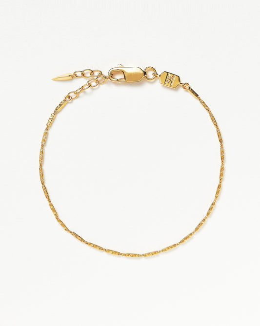 Savi Textured Link Chain Bracelet