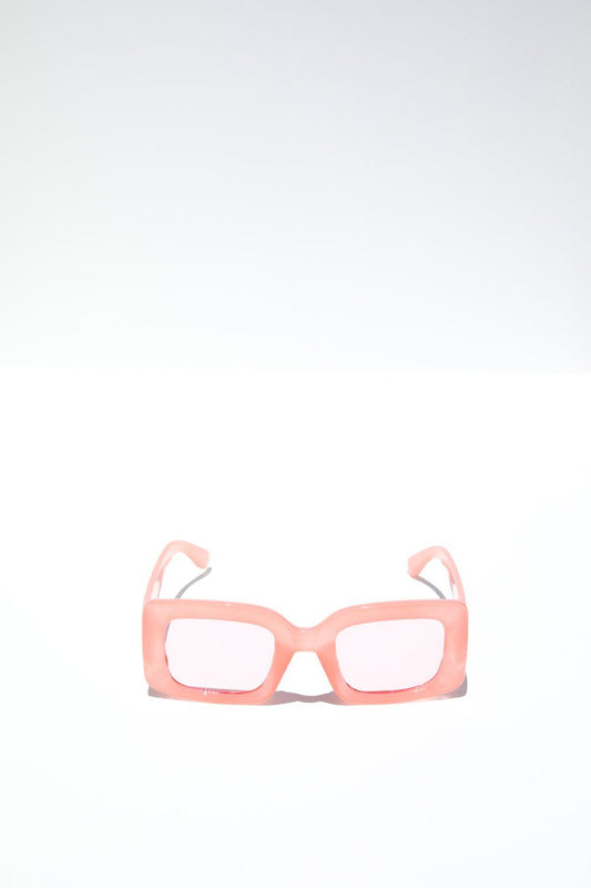 Seas the Day Chunky Rectangle Sunglasses Sunglasses Mulberry & Grand Pink